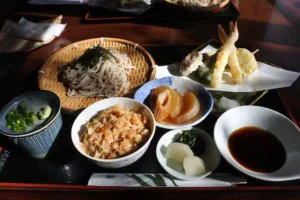 湧き水のお蕎麦屋さん　朝食